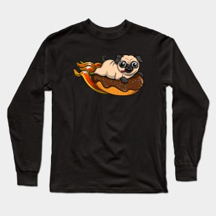 Pug Donut Long Sleeve T-Shirt